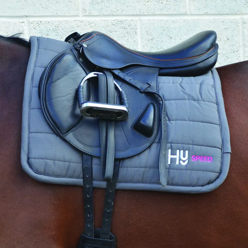 Hy Equestrian Reversible Comfort Pad - Grey-1